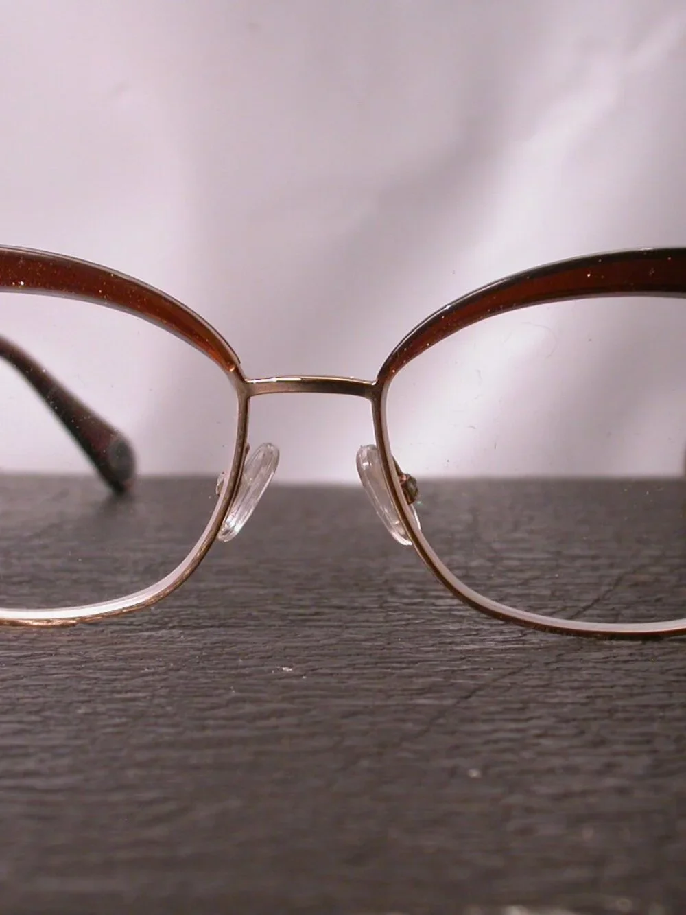 WOOW Good Mood Gold and Glitter Brown Eyeglasses Frames